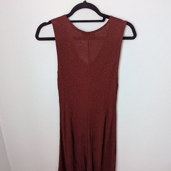 Banana Republic Burnt Red Sleeveless Maxi Dress, Small - Picture 4 of 5